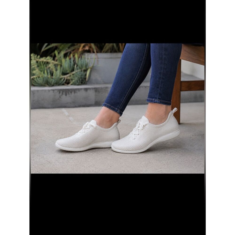 Arcopedico LS White Knit Walking Shoes Lightweight Comfort Orthopedic Sneakers